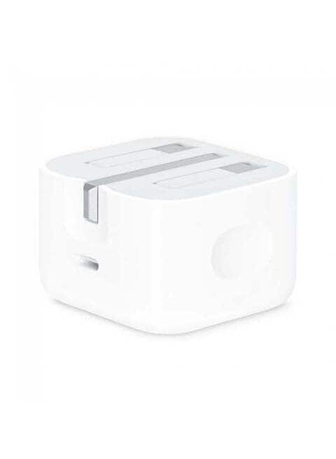 Apple USB-C Power Adapter, 20W, 2 Inch, White, MHJF3ZE/A