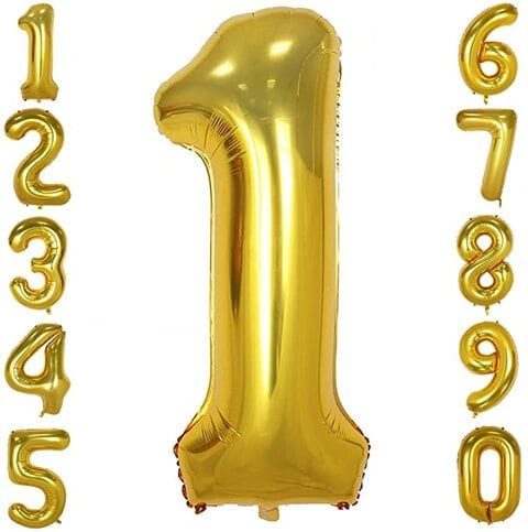 Oversized number clearance balloons