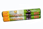 Buy SARVAH-Special Offer Pack - 20Pcs X 2 Rolls - Black Garbage Bags - 60X90Cm / 30 Gallons in UAE