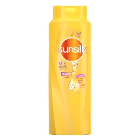 Buy Sunsilk Shampoo, For Soft  Smooth Hair, Soft  Smooth, With Silk Protein, Argan Oil  Vitamin C, 700ml in Saudi Arabia