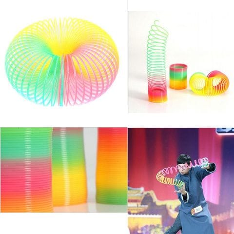 Generic - Rainbow Spring Medium Slinky Toy