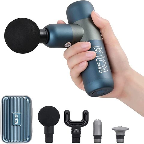 KICA Mini 2 Massage Gun Electric Body Muscle Massager Smart Physiotherapy  Fascia Gun for Fitness Sport Slimming Pain Relief Color: black, Plug Type:  Type-C