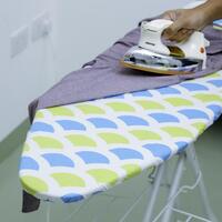 Ironing Board Cover, 139x40cm, RF10289 - Durable Heat Resistant Cotton Cover With 10mm Felt Padding for Large Size, Foldable Design, Non Slip Feet