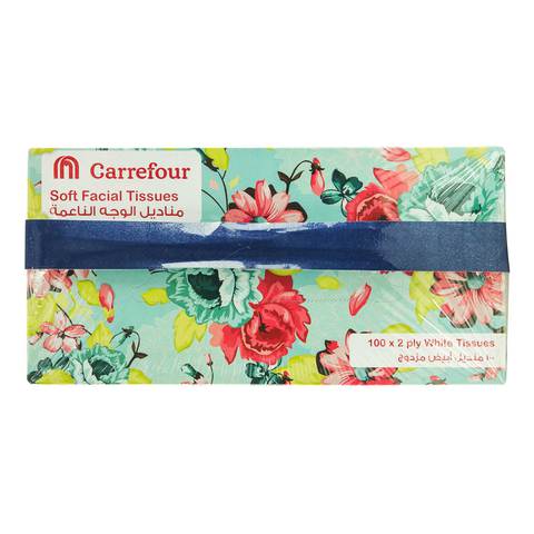 Carrefour Classic Assorted Soft Facial Tissues 5 Count