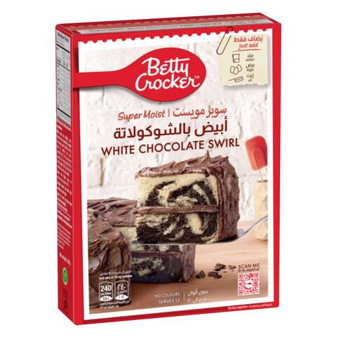 Buy Betty Crocker Super Moist White Chocolate Swirl 500g in Saudi Arabia