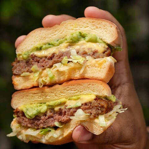 Westfield London - Cabana's Rio and Beyond burger is made up of a Beyond  Meat plant based burger topped with avocado, rocket, tomato, red onion,  Rubies in the Rubble vegan Malagueta mayo