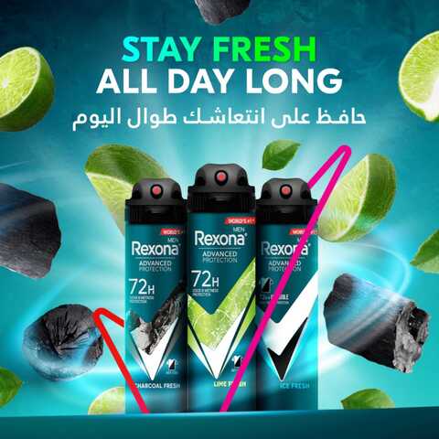 Rexona Men  Antiperspirant Deodorant Spray Lime Fresh 150ml