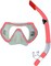 Mask and Snorkel Set, Panoramic Wide View, Anti-Fog Scuba Diving Mask, Easy Breathing and Professional Snorkeling Gear for Adults - Pink