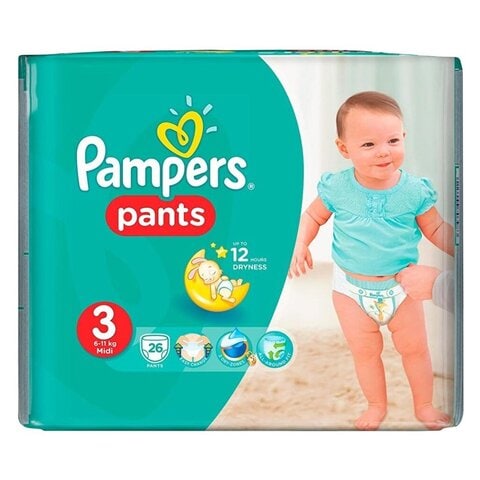 Buy PAMPERS PANTS 3(6-11KG) 26PCS in Kuwait