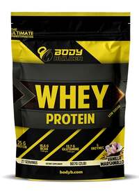 Body Builder 100% Whey Protein - Vanilla Marshmallow- 2 Lb, Elite Whey Protein Blend For Optimal Muscle Growth And Recovery, Rich In BCAAs, Glutamine And Digestive Enzymes, Perfect Post Workout Fuel