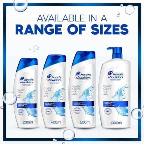 Head &amp; Shoulders Shampoo Anti-Dandruff Classic Clean Everyday Care For Normal Hair 1000 Ml