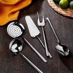 Buy Hisar Milano Serving Utensils Set 5 Pieces, Stainless Steel, Cookware Set, Durable, Kitchen Utensils Set in UAE