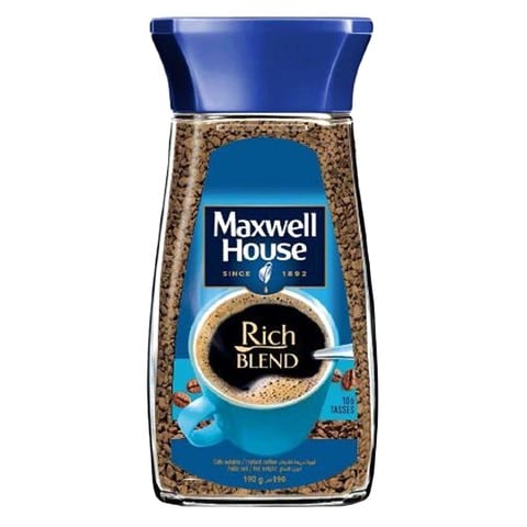 اشتري ماكسويل هاوس قهوة سريعة التحضير مزيج غني 190 غرام في الامارات
