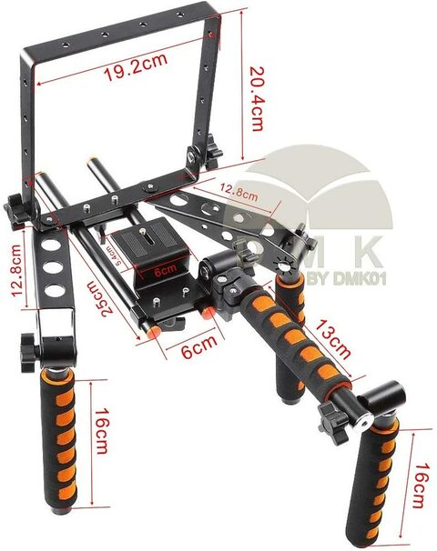 DMK Power Coopic Vrii Rig For Canon 1D 1Dii 5Ds 5Diii 6D 80D And Nikon D5 D810 D500 D750 D7200 Etc Cameras