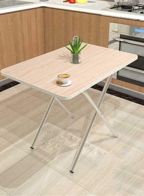 Wood top store folding table