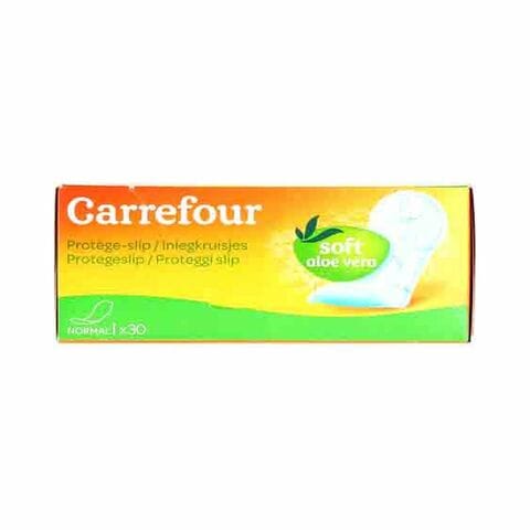 Carrefour Aloe Vera Medium Panty Liner White 30 count