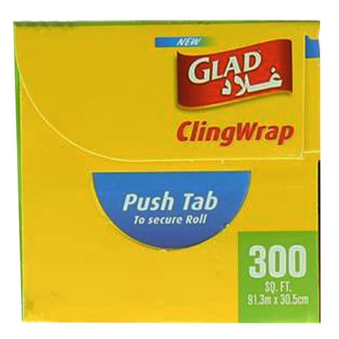 Glad Cling Wrap Clear 300sqft 1 PCS