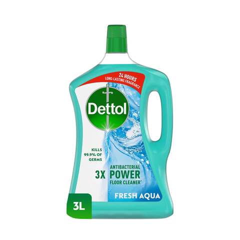 Dettol Fresh Aqua Antibacterial 3X Power Floor Cleaner, 3L