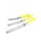 Generic Stainless Steel Butter Spatula Palette Knife Set (Yellow) - 3 Pieces