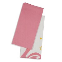 Flamingo white and pink kitchen towels,Set of 2 Pcs