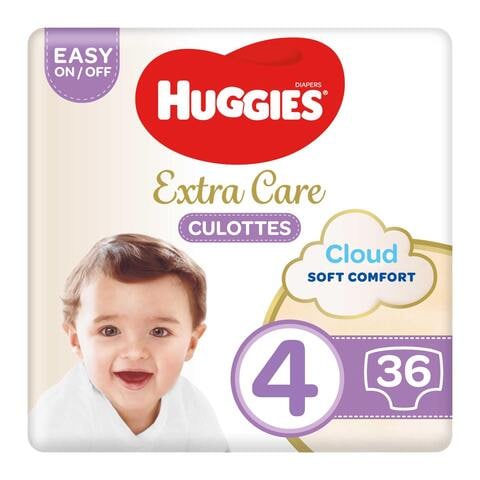 Huggies Extra Care Culottes Size 4  9-14 kg 36 Diaper Pants
