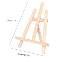 Generic-Mini Portable Wooden Art Easel Stand Adjustable Angle Tabletop Painting Easel Display Stand Art Supplies for Children Students Artist Adults