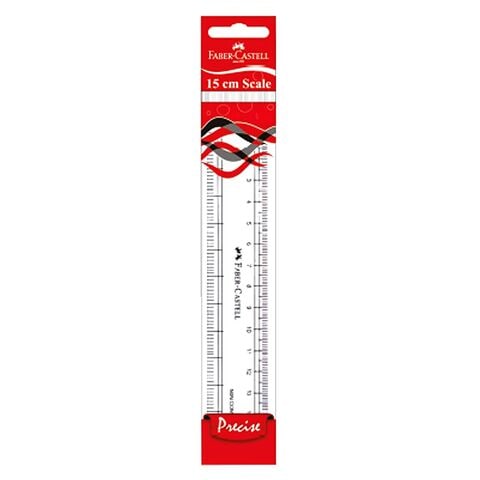 Faber-Castell Precise Ruler Clear 15cm