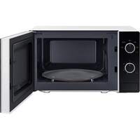 Samsung Solo Microwave Oven with Full Glass Door 20L White Dual Dial MS20A3010AH/SG