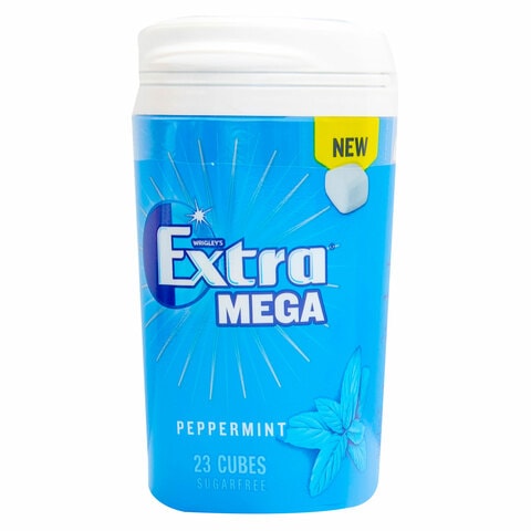 Buy Wrigley S Extra Mega Peppermint Cubes Gum 23 Pieces Online Shop Food Cupboard On Carrefour Uae