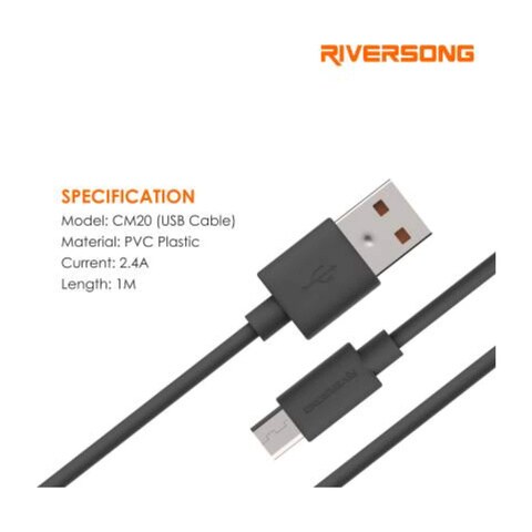 Riversong CM20 Beta Micro USB Cable 1m