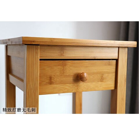 Lingwei Small Wooden Coffee Table, Small Corner Console Table With Storage
