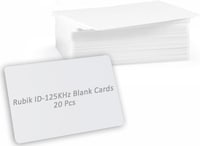 Rubik 20pcs Blank ID-125Khz RFID Key Cards for RFID Copier/Reader/Writer/Duplicator (ID-125KHz 20 Cards)