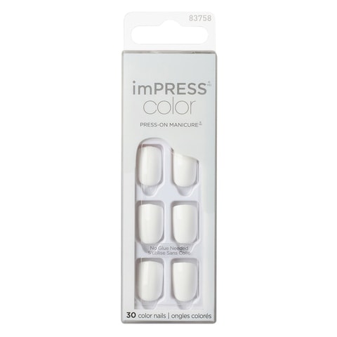 Kiss Impress Colour Press-On Manicure False Nails KIMC019C Frosting