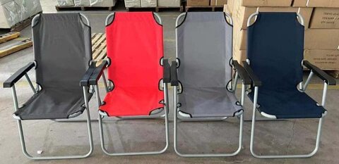 GO2CAMPS Folding Camping Chair High Quality Beach Chair for Garden Balcony or Festivals Outdoor Collapsable Chair as Fishing Chair or Festival Chair (Multicolour)