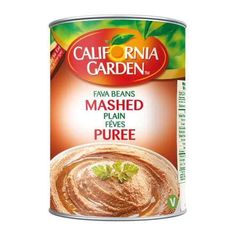 California Garden Canned Fava Beans Mashed Plain 450g
