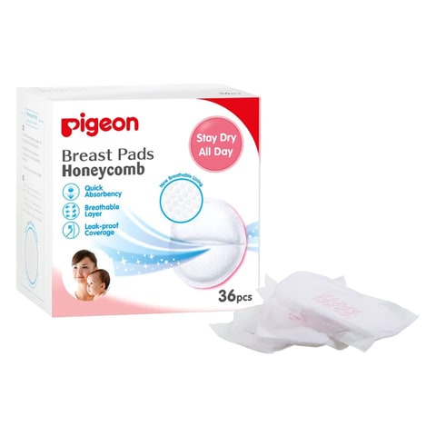 Pigeon Honeycomb Breast Pads 16592 White 36 PCS