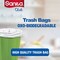 Sanita Club 8 Gallon Oxo-Biodegradable Garbage Bags White M Pack of 4