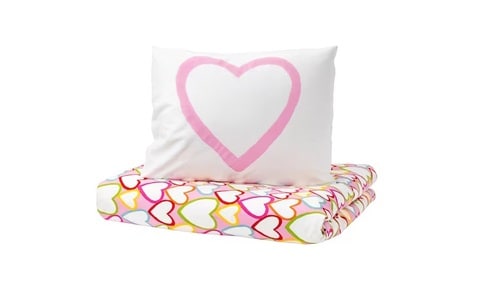 Duvet cover and pillowcase, multicolour150x200/50x80 cm