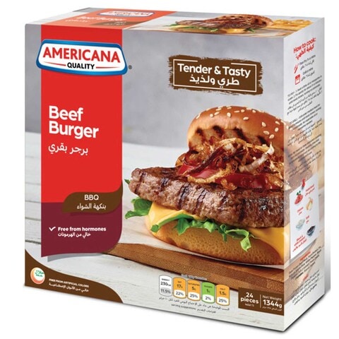 Buy AMERICANA 24 BEEF BURGER WITH BBQ 1344G in Kuwait