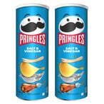 Buy Pringles Salt And Vinegar Potato Chips 165g Pack of 2 in UAE