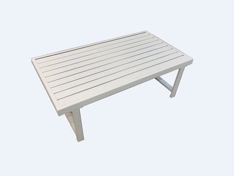 White metal patio store set