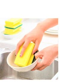 Pack of 5 I-shaped Kitchen Sponge Scrub Scourer for Washing Cleaning Dishes Thickened pad