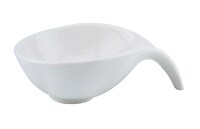 Shallow Porcelain Bowl White 11x9x4cm