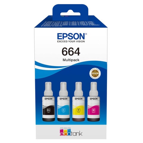 Epson EcoTank 664 Ink Bottle Multicolour Set of 4