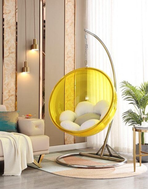 Acrylic bubble swing deals chair