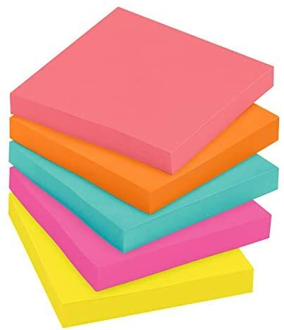 Buy Postit Notes 6545PK 3 in x 3 in 76 mm x 76 mm Neon Colors Online ...