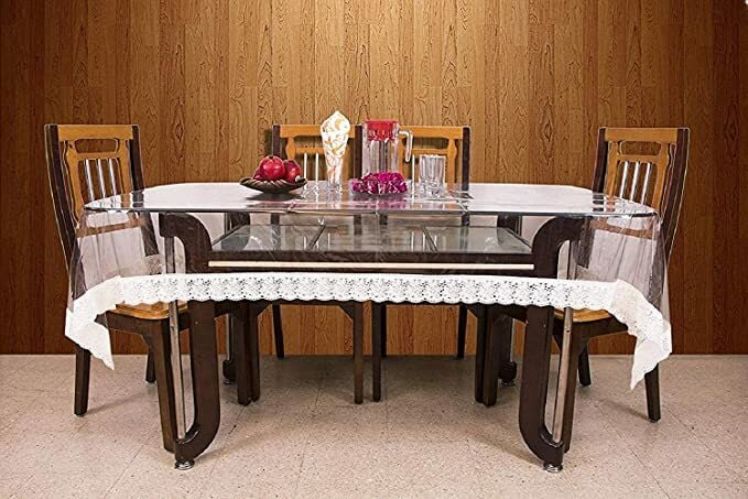 Buy Kuber Industries Pvc Dining Table Cover 6 Seater Transparent Online Shop Home Garden On Carrefour Uae