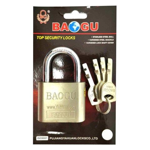 Baogu Padlock 70mm Gold/Silver