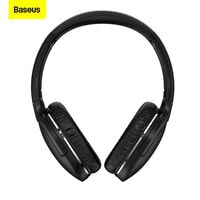 Baseus Wireless Headphones Encok D02 Pro Bluetooth V5.3 Headset Earphones, Foldable Sport Headphone Headset Gaming Hand free Player Headphone for iPhone and Android Devices Black