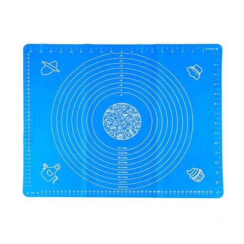 Decdeal - Silicone Baking Mat Dough Maker Pad with Measurements, Dough Rolling Mat, Non-slip Non-stick Rolling Pastry Mat For Kitchen Birthday Wedding Party